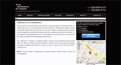 Desktop Screenshot of irvinabrahamson.com